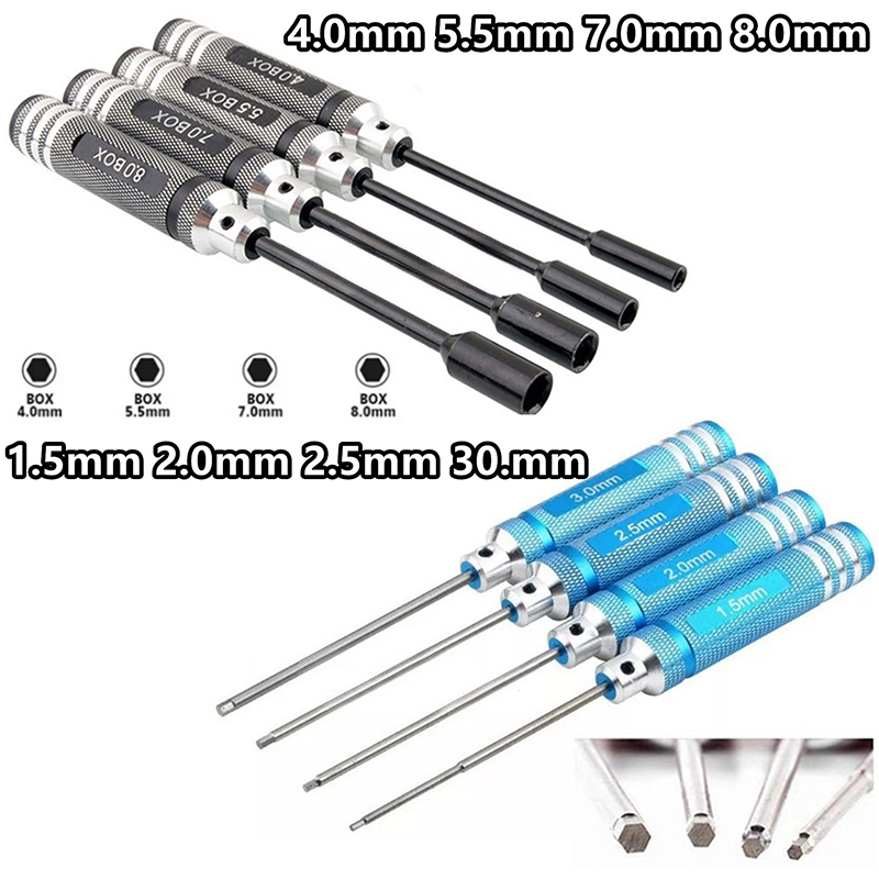 4Pcs Titanium Hex Screwdriver  - Rc Hobby Electric Screwdriver incelemesi ve fiyatı