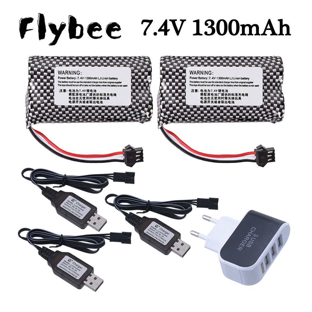 7.4V 1300mAh Li-ion Battery SM - Rc Hobby Charger incelemesi ve fiyatı