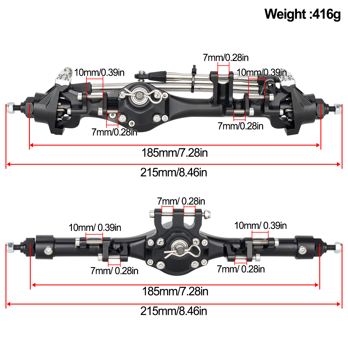 CNC Aluminum Front Rear F10T S - Rc Hobby Products incelemesi ve fiyatı