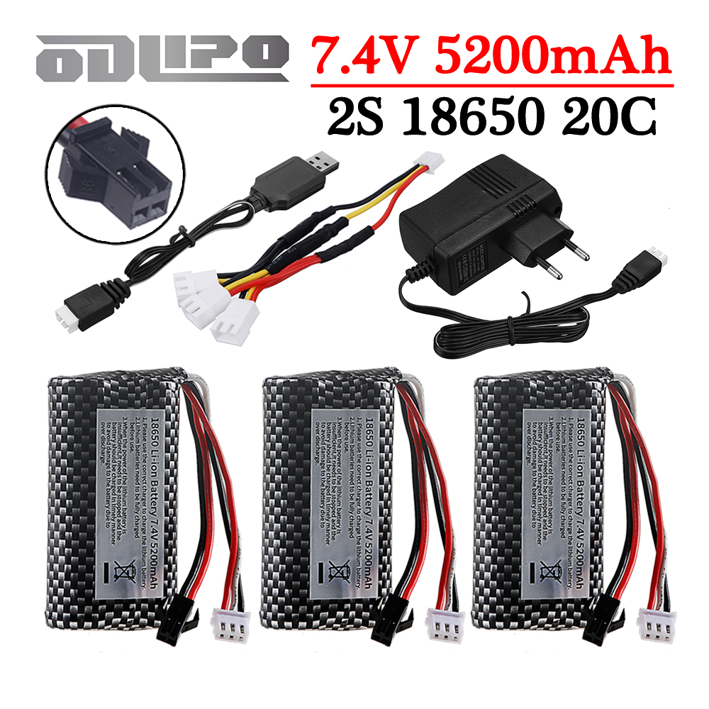 18650 7.4V 5200mAh Li-ion batt - Rc Hobby Charger incelemesi ve fiyatı