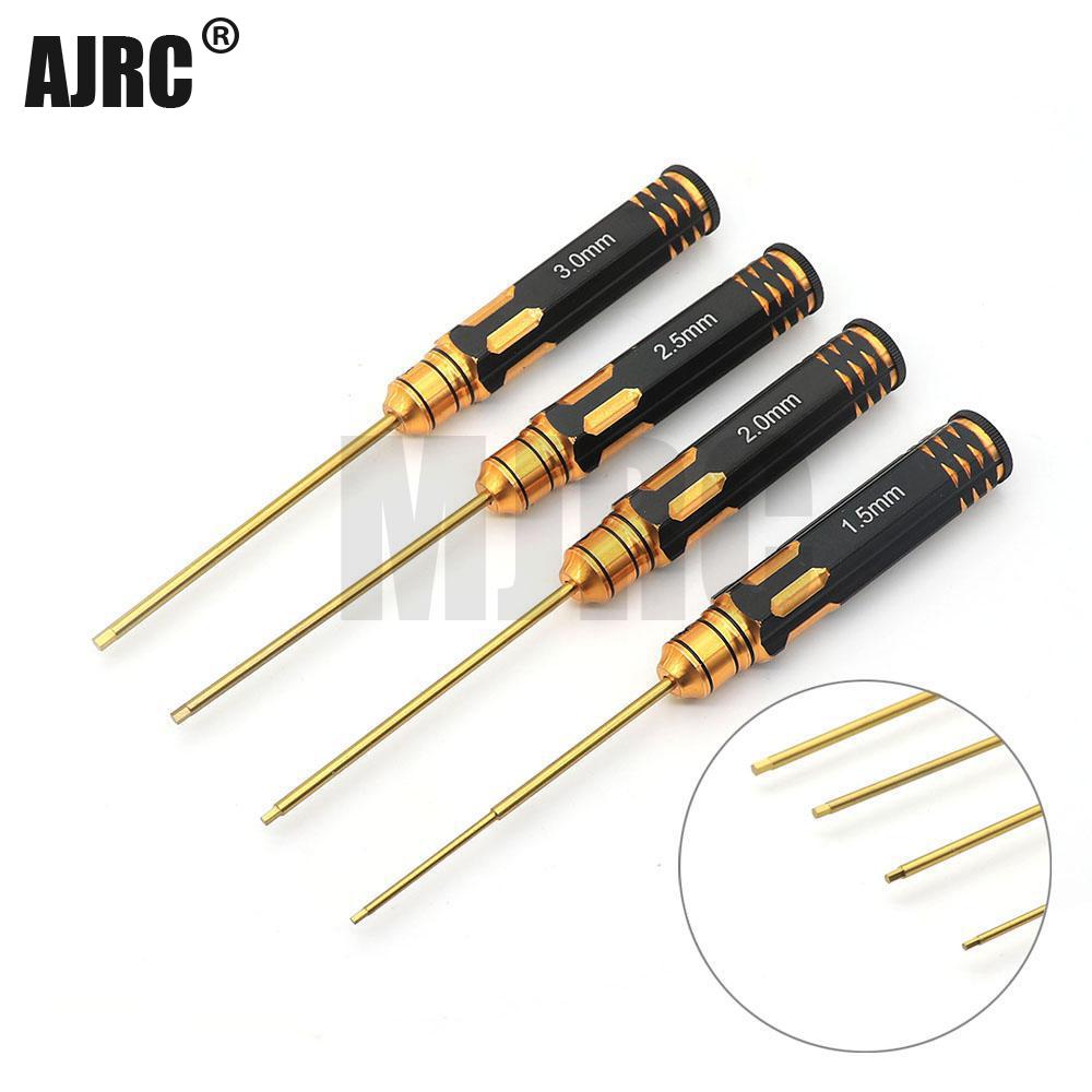 Ajrc 4pcs/set Titanium Plating - Rc Hobby Electric Screwdriver incelemesi ve fiyatı