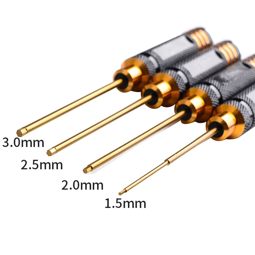 4PCS Titanium Plating Hex Scre - Rc Hobby Electric Screwdriver incelemesi ve fiyatı