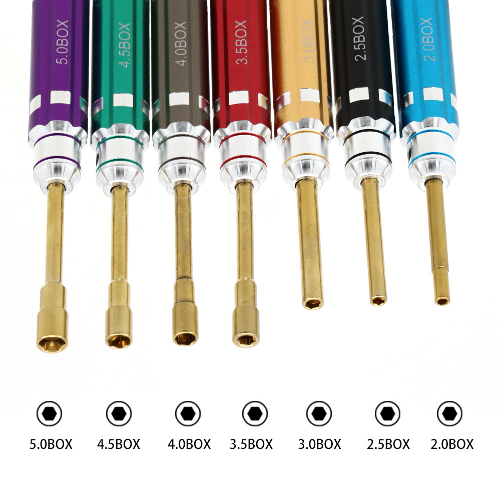 7PCS Short Handle RC Hex Screw - Rc Hobby Electric Screwdriver incelemesi ve fiyatı