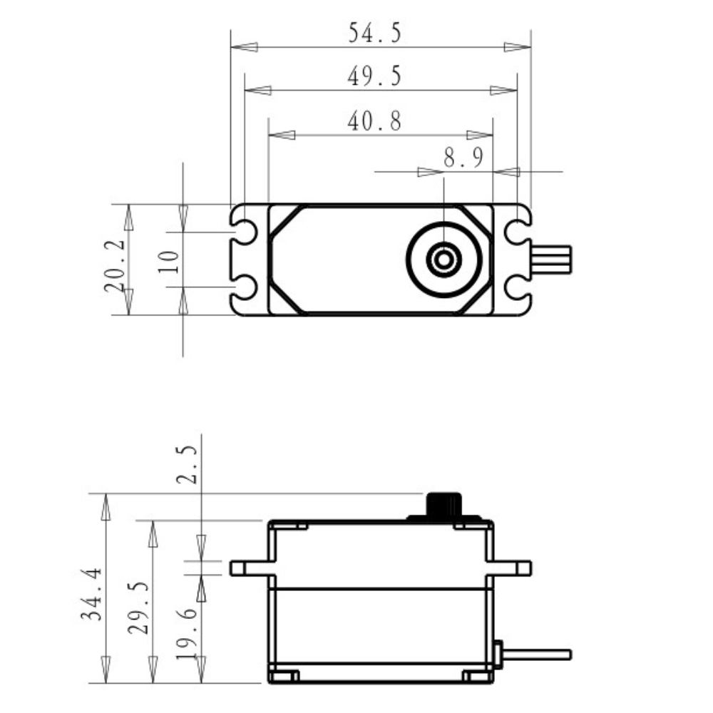 Dsservo BLS4355 55KG Low-profi - Rc Hobby Products incelemesi ve fiyatı