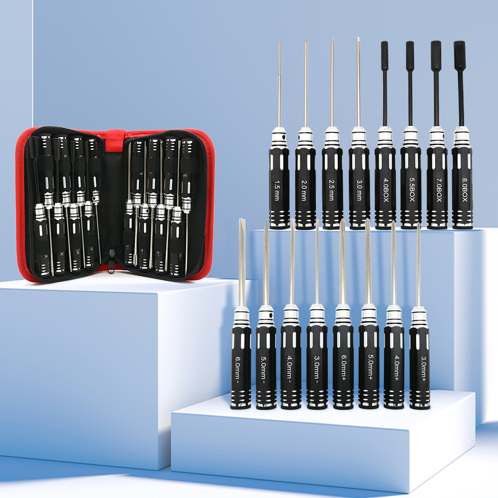 RC Hex Driver Set - 16pcs Hex  - Rc Hobby Electric Screwdriver incelemesi ve fiyatı