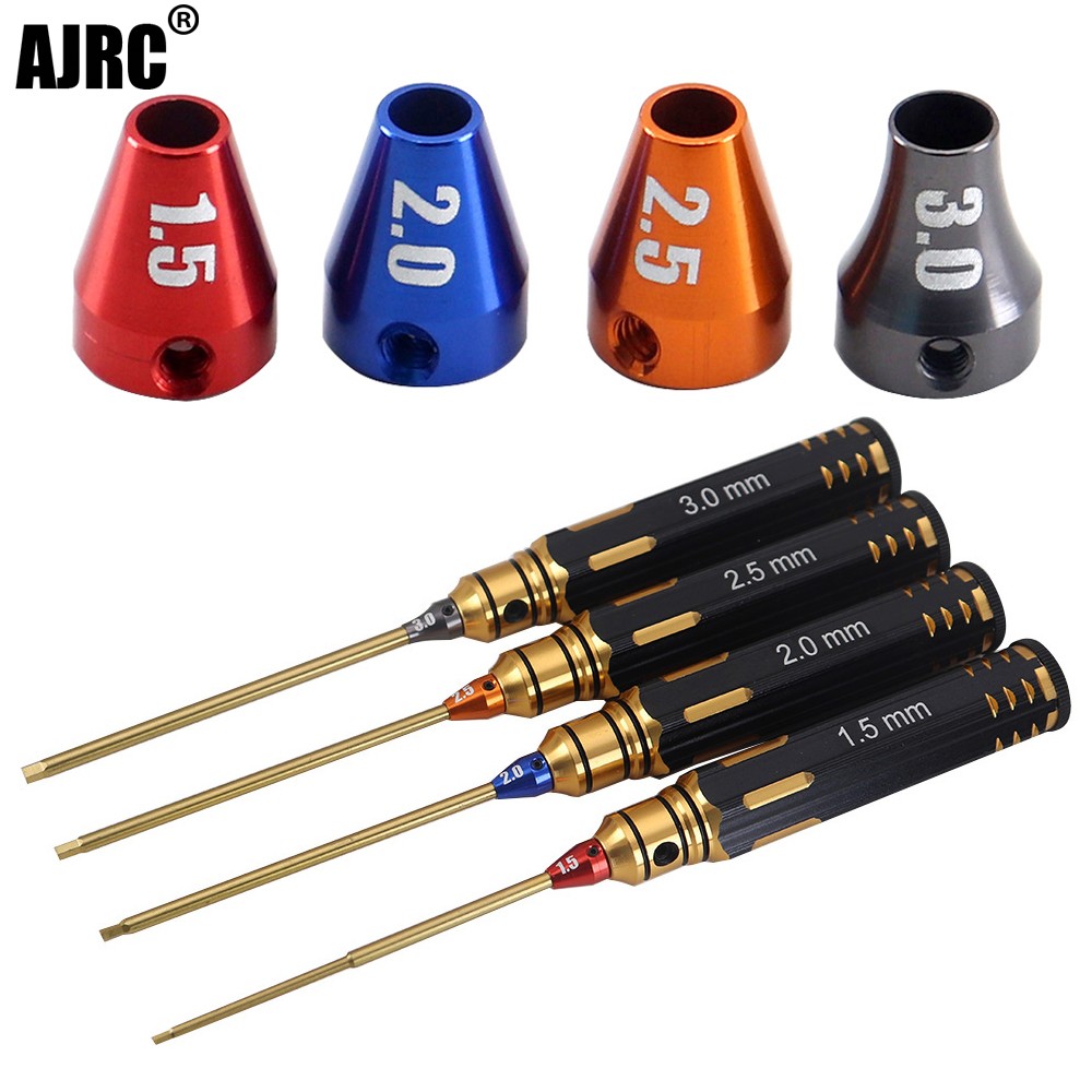 Ajrc 4pcs/set Titanium Plating - Rc Hobby Electric Screwdriver incelemesi ve fiyatı