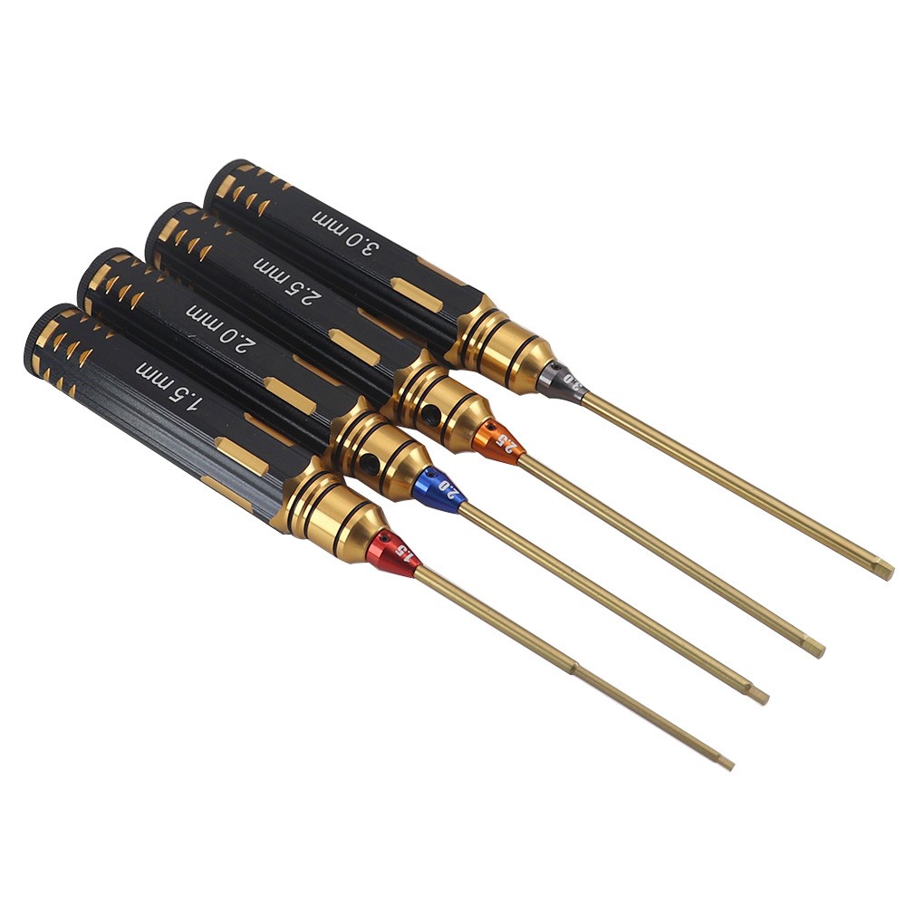 Ajrc 4pcs/set Titanium Plating - Rc Hobby Electric Screwdriver incelemesi ve fiyatı