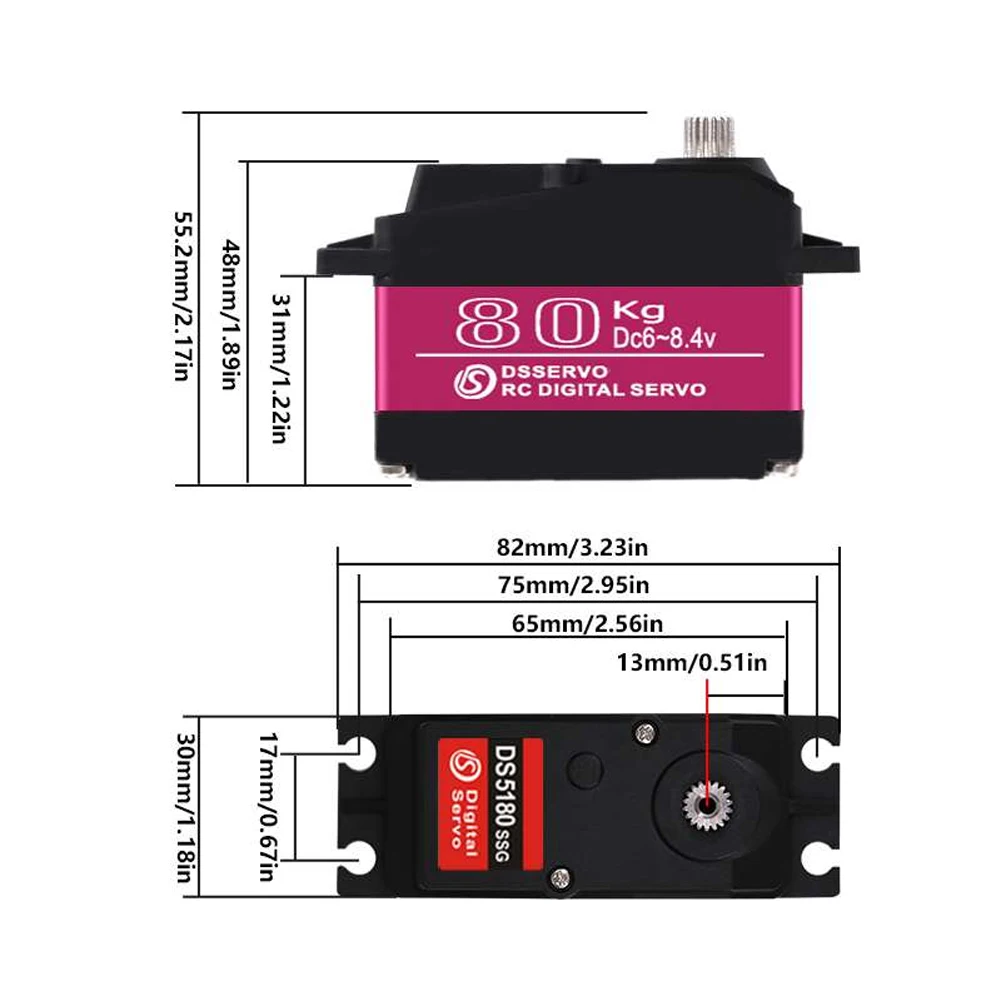 Dsservo Waterproof DS5180 80KG - Rc Hobby Products incelemesi ve fiyatı