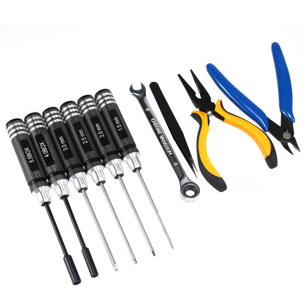 10PCS 10in1 FPV Drone RC Tool  - Rc Hobby Electric Screwdriver incelemesi ve fiyatı